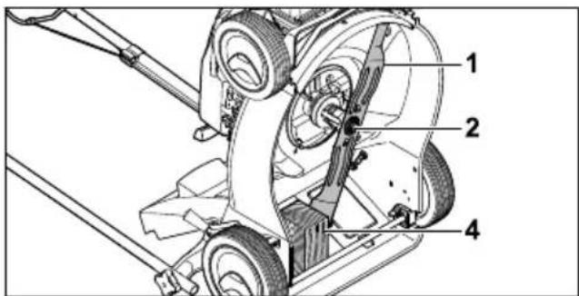 STIHL RM 248 T - Montage de la lame - 2