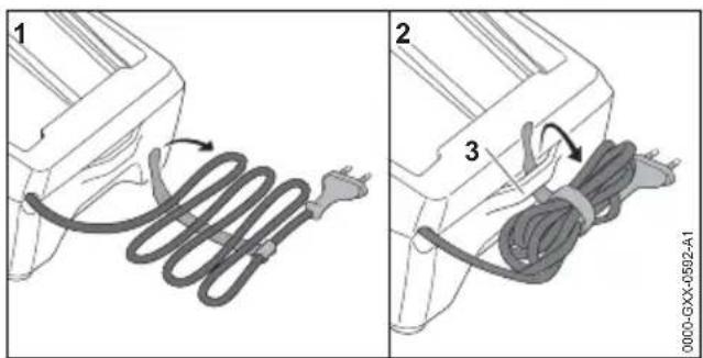 STIHL RMA 239 C - Rangement du chargeur - 1