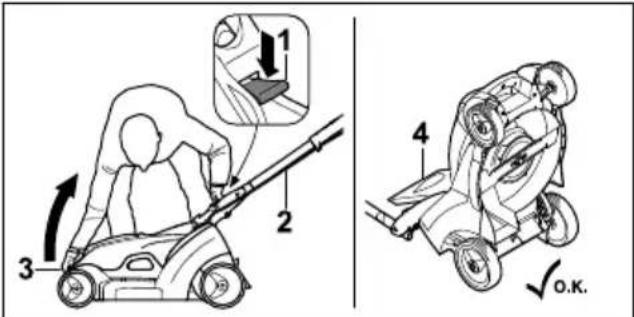 STIHL RMA 239 C - Grasmaaier rechtop zetten - 1