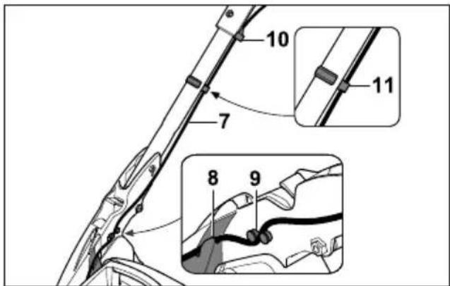STIHL RMA 239 C - Attaching the Handlebar - 3