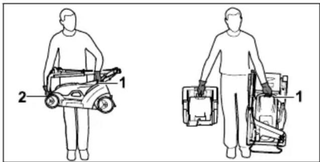 STIHL RMA 239 C - Pour porter la tondeuse - 1
