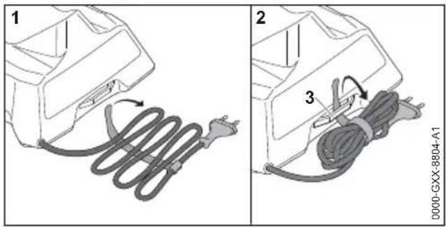STIHL KOA 20 - Rangement du chargeur - 1