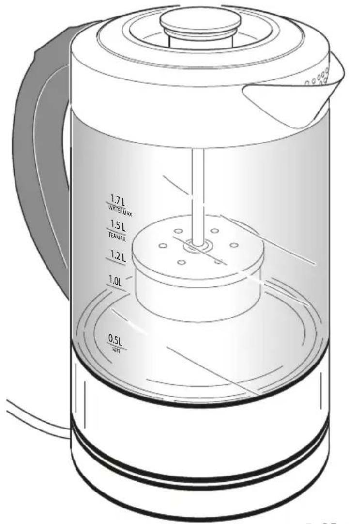 RGV Bollitore Digitale - Digitaler Wasserkocher DE - 1