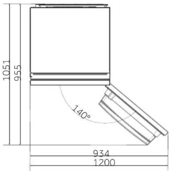 CANDY CNBL3518E - Platzbedarf - 1