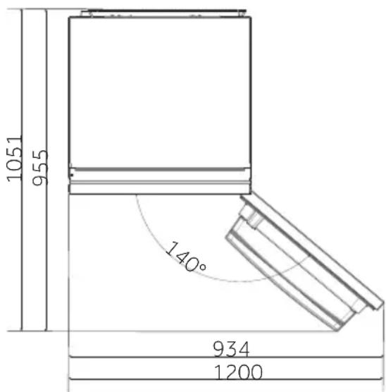 CANDY CNBL3518E - Espace requis - 1