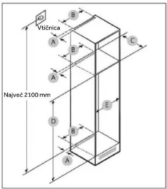 CANDY CNBQT3519EW - Dimenzije izdelka - 4