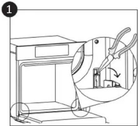 CANDY F ACDI Z600 L - Removal and Cleaning of the Glass Door (depends on model) - 1