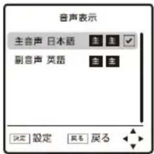 Qriom DPTV-L170 - 音声を切り替える - 2