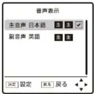 Qriom DPTV-L140 - 音声を切り替える - 2