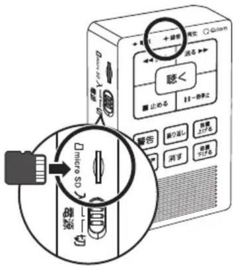 Qriom YDR-100AT - マイクロSDカーユの使の方 - 1