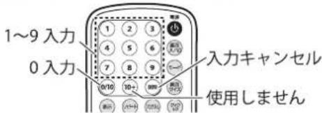 Qriom TPD-L90FW - リモコンの数字ボタンを押します。 - 1