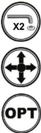 OmniMount ULPC-M - TILT ADJUSTMENT - OPTIONAL - 1
