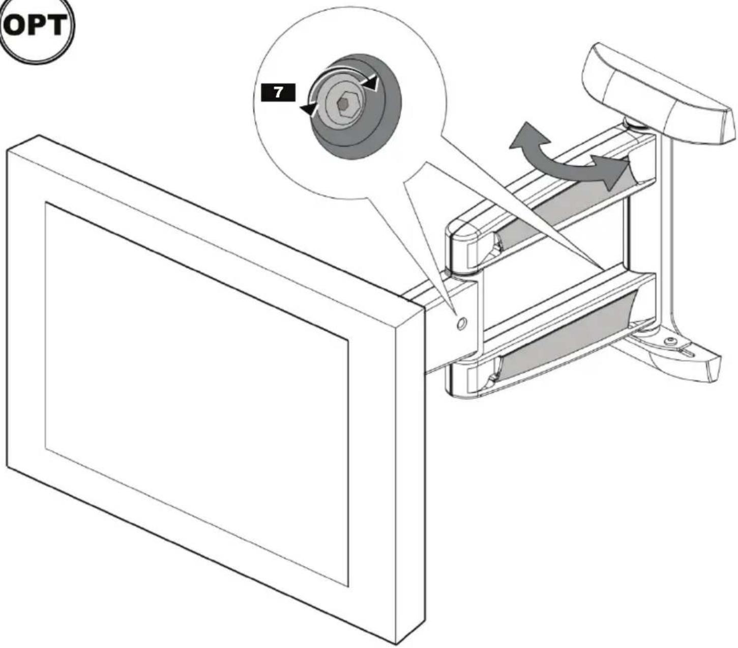 OmniMount ULPC-M - TENSION ADJUSTMENT - OPTIONAL - 4