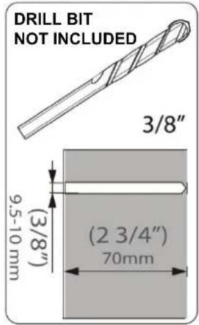 OmniMount VB60C - Drill pilot hole - 2