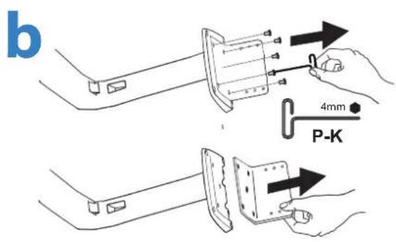 OmniMount WORK15 - MOUNTING OPTION B: ATTACH THROUGH DESK CABLE HOLE - 2