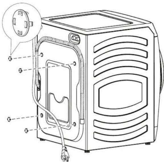 GE GFW350SSYWW - UNPACKING THE WASHER (cont.) - 1
