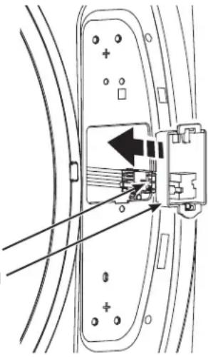 GE GFW350SSYWW - ⑧ VUELVA A CONECTAR EL CONECTOR DE LA CLAVIJA DESDE LA LAVADORA Y REEMPLACE EL SUSPENSOR DE LA TERMINAL - 1