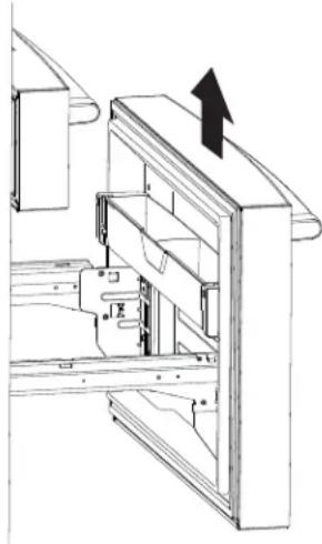 GE Profile PXD22BYPFS - RETRAIT DE LA PORTE DU CONGÉLATEUR - 2