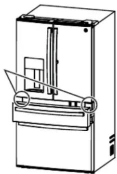 GE Profile PXD22BYPFS - LEVEL THE REFRIGERATOR DOORS - 3