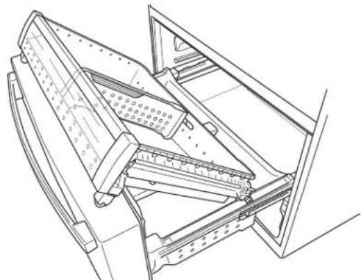 GE Profile PXD22BYPFS - REMOVE LOWER FREEZER BASKET - 1