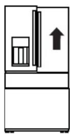 GE Profile PXD22BYPFS - LEVEL THE REFRIGERATOR DOORS - 2