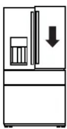 GE Profile PXD22BYPFS - LEVEL THE REFRIGERATOR DOORS - 1