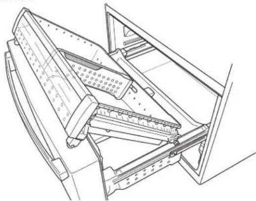 GE Profile PXD22BYPFS - RE-INSTALL FREEZER BASKETS - 1