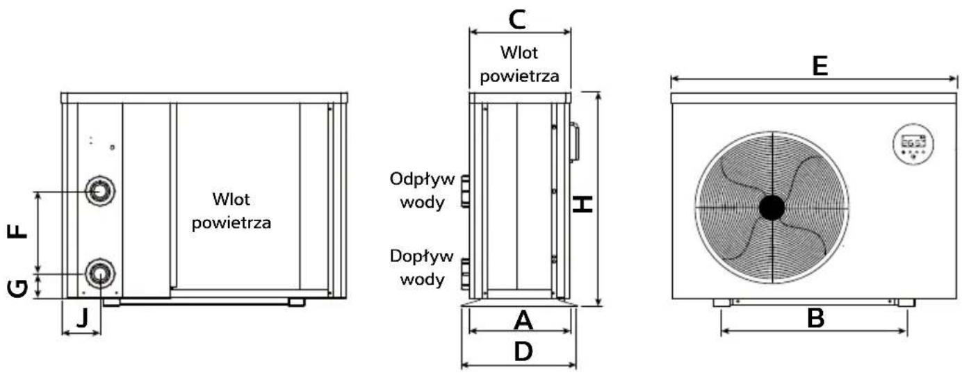 Calorex I-PAC+ 16 - WYMIARY - 1