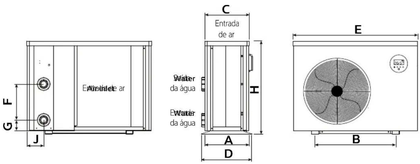 Calorex I-PAC+ 16 - DIMENSÕES - 1