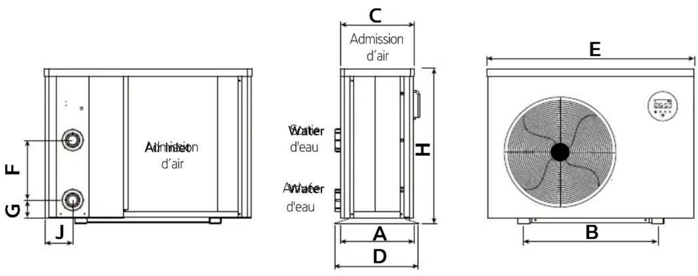 Calorex I-PAC 12 - DIMENSIONS - 1