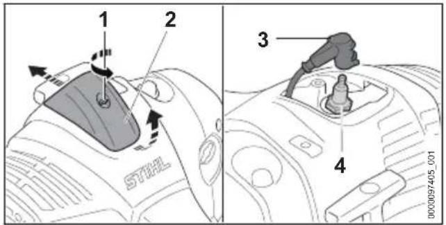STIHL FS 490 C-M K - Zündkerze reinigen - 1