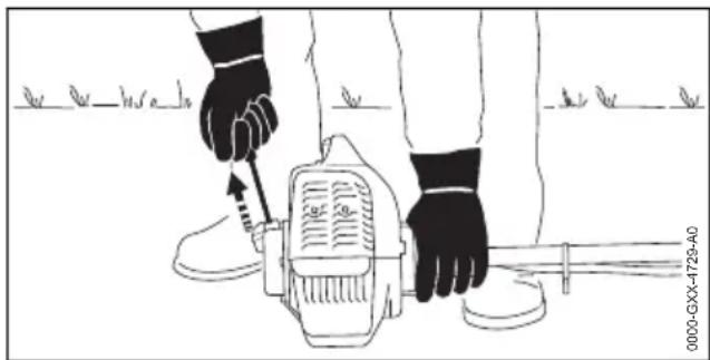 STIHL FS 490 C-M K - Mise en route du moteur - 2