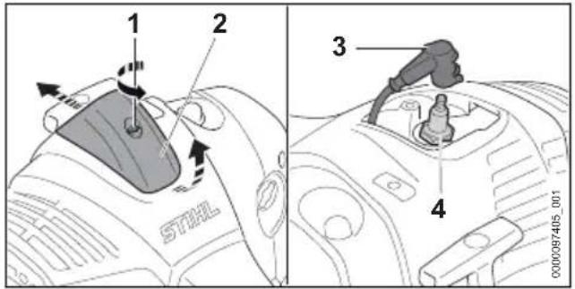 STIHL FS 490 C-M K - Nettoyage de la bougie - 1