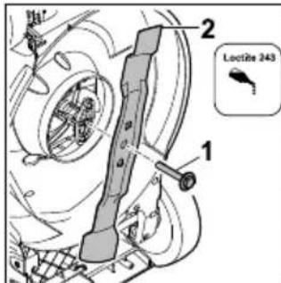 STIHL RMA 253 T - Messer anbauen - 1