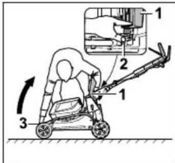 STIHL RMA 253 T - Upending the Lawn Mower - 1