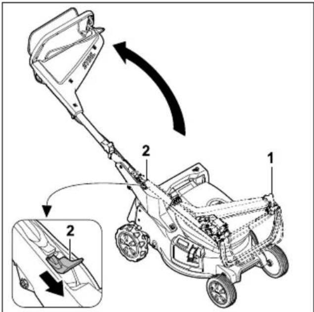 STIHL RMA 253 T - Apertura del manubrio - 1