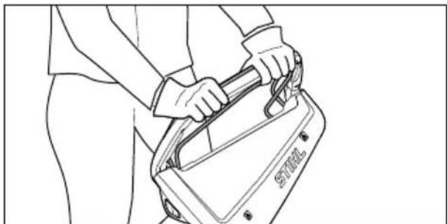 STIHL RMA 253 T - Holding and Guiding the Lawn Mower - 1