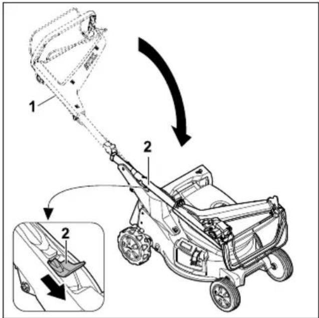 STIHL RMA 253 T - Pliage du guidon - 1
