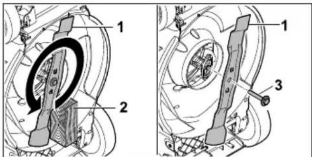 STIHL RMA 253 T - Removing the Blade - 1