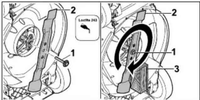 STIHL RMA 253 T - Attaching the Blade - 1