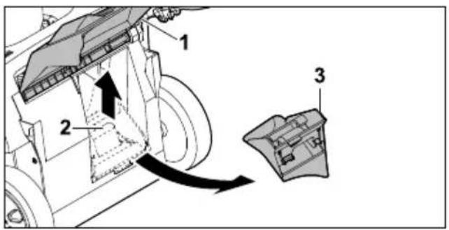 STIHL RMA 253 T - Removing the Mulch Insert - 1