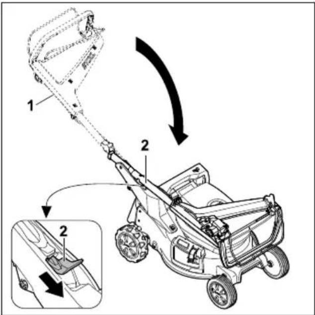 STIHL RMA 253 T - Chiusura del manubrio - 1