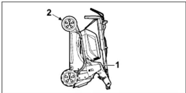 STIHL RMA 253 T - Position d'entreposage - 1