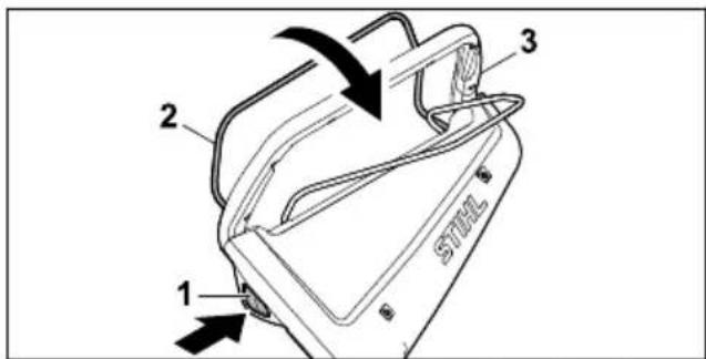 STIHL RMA 253 T - Messer einschalten - 1