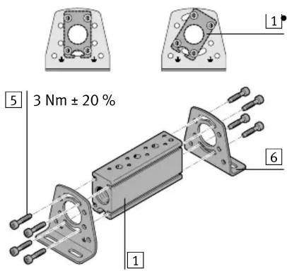 Festo VABM-B10-20-G38-2-P53-E - Montage par équerre-support 6 - 1