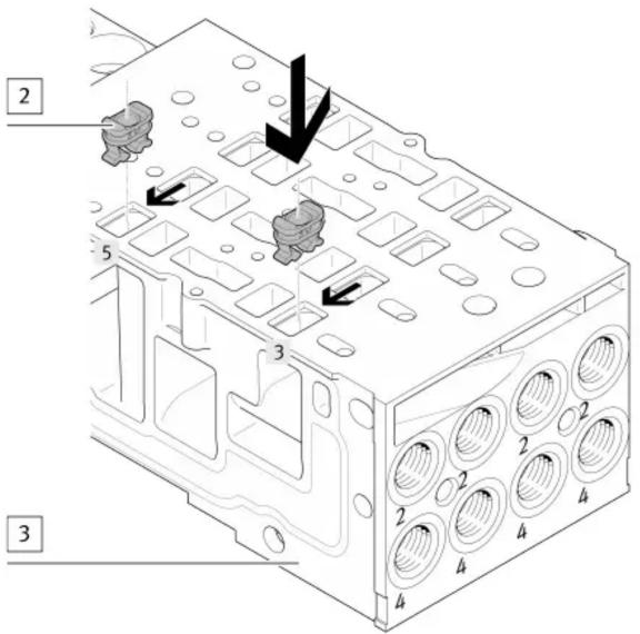 Festo VMPA1-FT-NW0.3-1.7 - Montage du support - 2