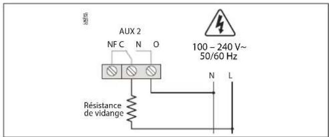DANFOSS AK-RC 204B - Gestion de la résistance de vidange - 1