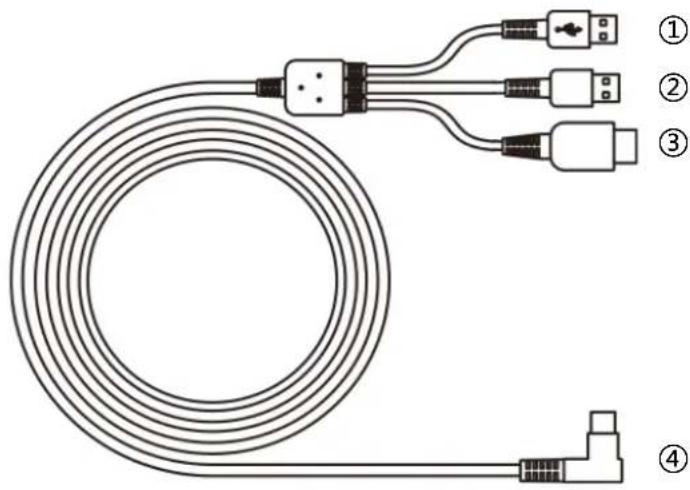 Huion Kamvas 16 - 3-in-1-Kabel - 1