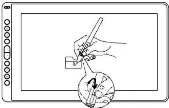 Huion Kamvas 16 - Use the side buttons - 1