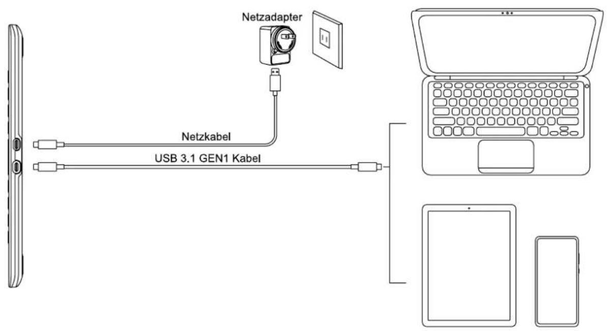 Huion Kamvas 16 - 3-in-1-Kabel - 4